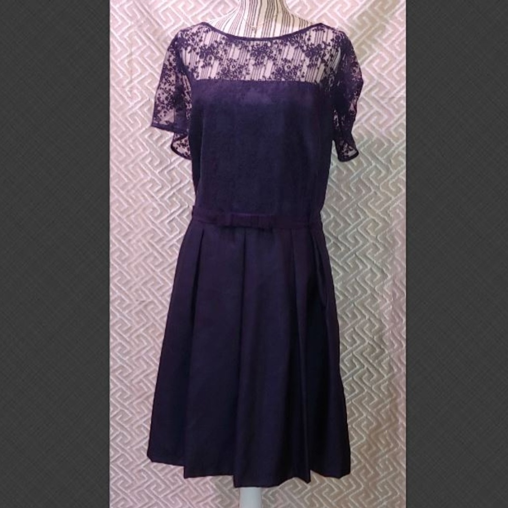 Taylor Woman Navy Blue Cocktail Dress